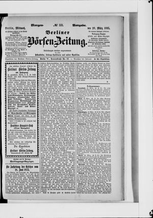 Berliner Börsen-Zeitung on Mar 20, 1895
