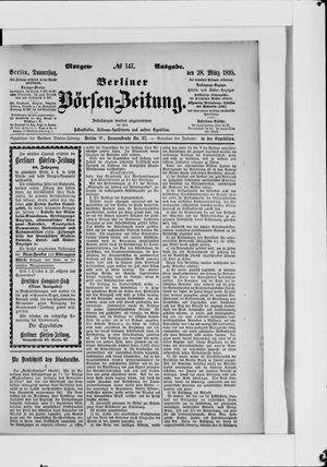 Berliner Börsen-Zeitung vom 28.03.1895