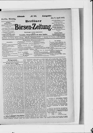 Berliner Börsen-Zeitung vom 02.04.1895
