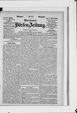Berliner Börsen-Zeitung vom 12.04.1895