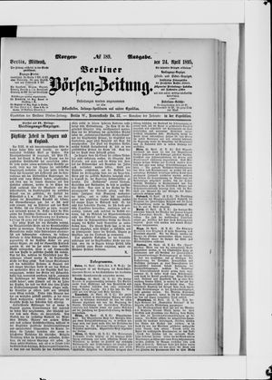 Berliner Börsen-Zeitung on Apr 24, 1895