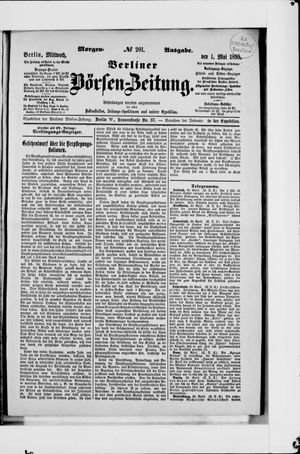 Berliner Börsen-Zeitung on May 1, 1895
