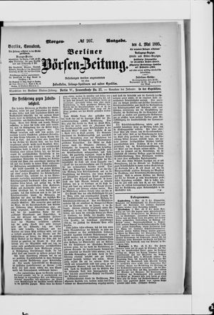 Berliner Börsen-Zeitung on May 4, 1895