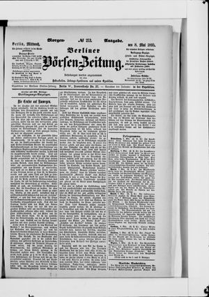 Berliner Börsen-Zeitung vom 08.05.1895