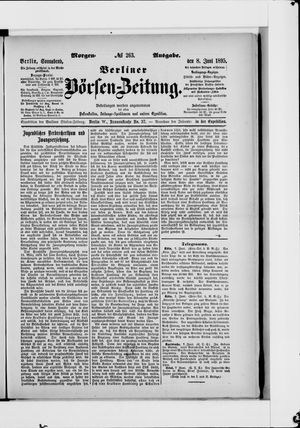 Berliner Börsen-Zeitung on Jun 8, 1895