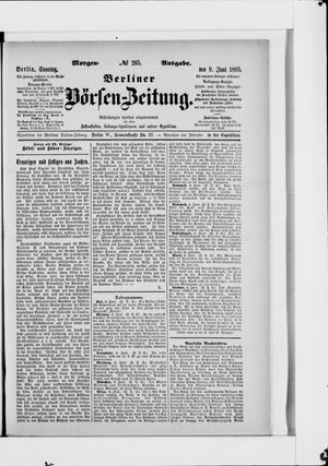 Berliner Börsen-Zeitung vom 09.06.1895