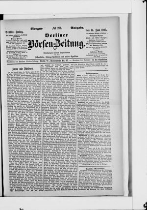 Berliner Börsen-Zeitung on Jun 14, 1895