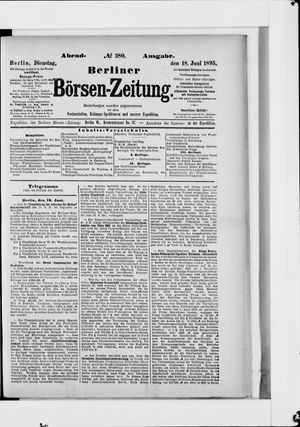 Berliner Börsen-Zeitung vom 18.06.1895
