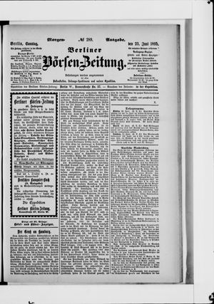 Berliner Börsen-Zeitung vom 23.06.1895