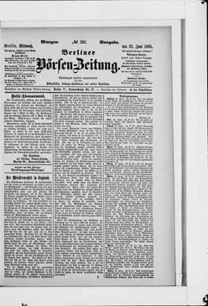 Berliner Börsen-Zeitung vom 26.06.1895