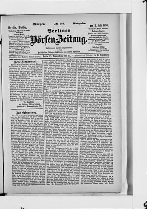 Berliner Börsen-Zeitung vom 02.07.1895