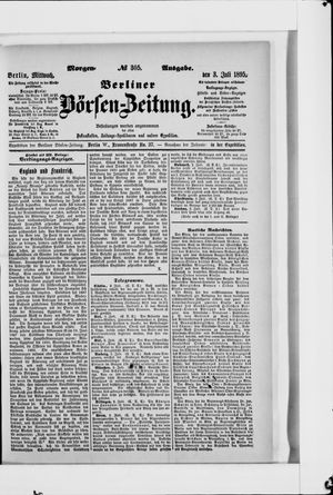 Berliner Börsen-Zeitung vom 03.07.1895