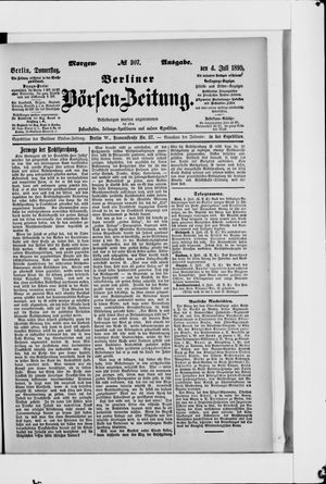 Berliner Börsen-Zeitung vom 04.07.1895