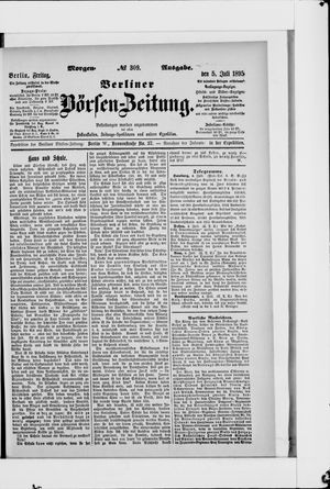 Berliner Börsen-Zeitung on Jul 5, 1895