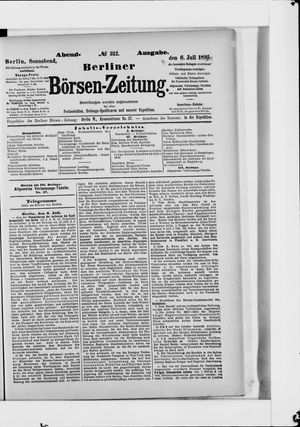 Berliner Börsen-Zeitung vom 06.07.1895