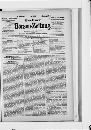 Berliner Börsen-Zeitung on Jul 6, 1895