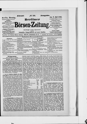 Berliner Börsen-Zeitung vom 09.07.1895