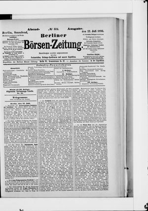 Berliner Börsen-Zeitung vom 13.07.1895