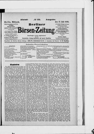 Berliner Börsen-Zeitung vom 17.07.1895