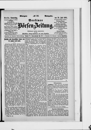 Berliner Börsen-Zeitung vom 18.07.1895