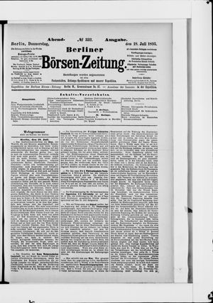 Berliner Börsen-Zeitung vom 18.07.1895