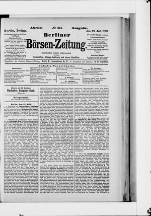 Berliner Börsen-Zeitung vom 19.07.1895