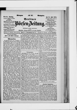 Berliner Börsen-Zeitung vom 21.07.1895