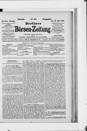 Berliner Börsen-Zeitung vom 22.07.1895