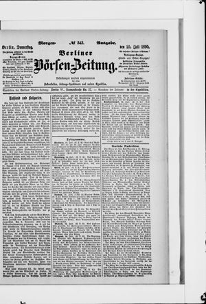 Berliner Börsen-Zeitung on Jul 25, 1895