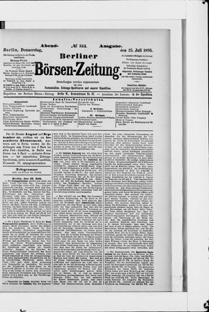 Berliner Börsen-Zeitung on Jul 25, 1895