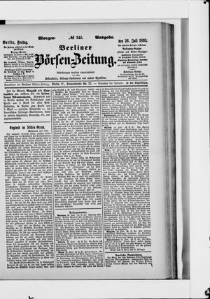 Berliner Börsen-Zeitung vom 26.07.1895