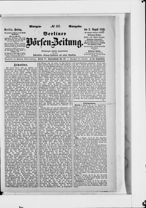 Berliner Börsen-Zeitung vom 02.08.1895