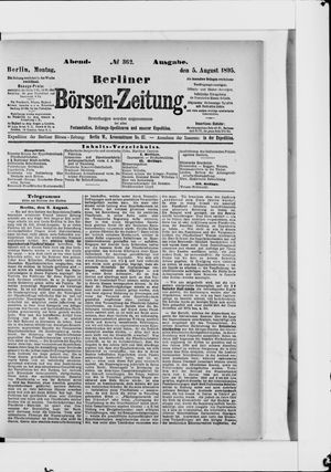 Berliner Börsen-Zeitung vom 05.08.1895