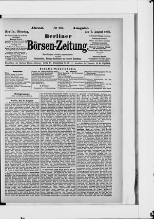 Berliner Börsen-Zeitung vom 06.08.1895