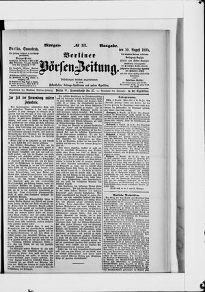 Berliner Börsen-Zeitung vom 10.08.1895