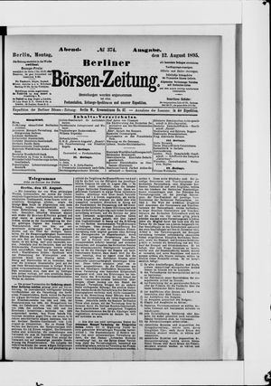 Berliner Börsen-Zeitung vom 12.08.1895