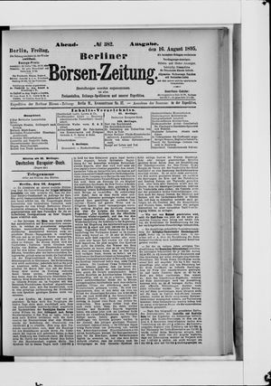 Berliner Börsen-Zeitung vom 16.08.1895