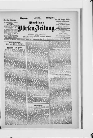 Berliner Börsen-Zeitung vom 18.08.1895