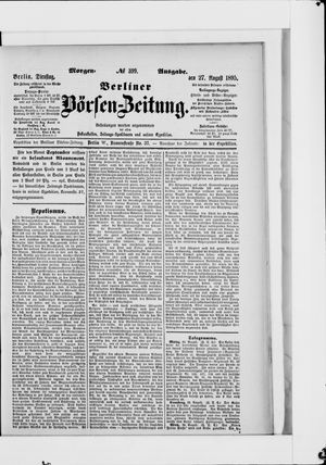 Berliner Börsen-Zeitung vom 27.08.1895