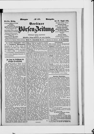 Berliner Börsen-Zeitung vom 30.08.1895