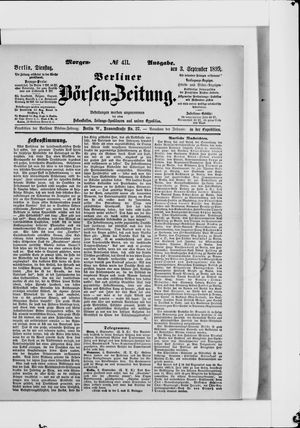 Berliner Börsen-Zeitung vom 03.09.1895