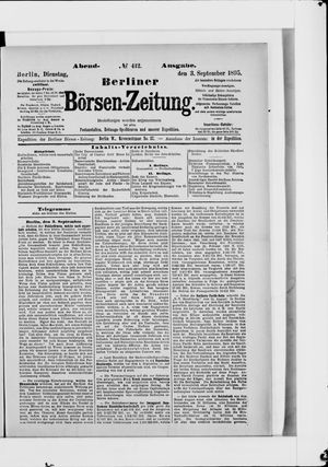 Berliner Börsen-Zeitung on Sep 3, 1895