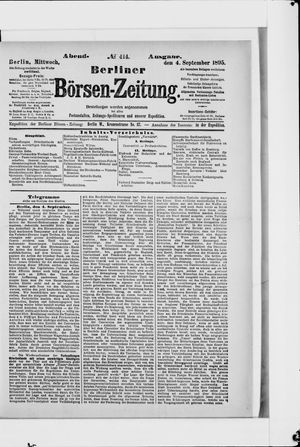 Berliner Börsen-Zeitung vom 04.09.1895