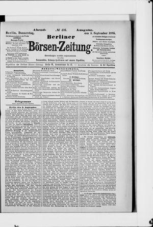 Berliner Börsen-Zeitung vom 05.09.1895