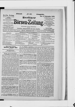 Berliner Börsen-Zeitung vom 06.09.1895