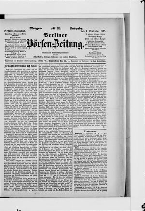 Berliner Börsen-Zeitung vom 07.09.1895