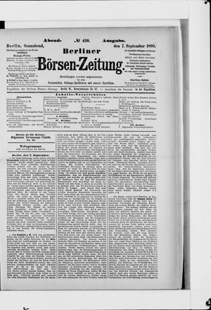 Berliner Börsen-Zeitung vom 07.09.1895