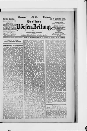 Berliner Börsen-Zeitung vom 08.09.1895
