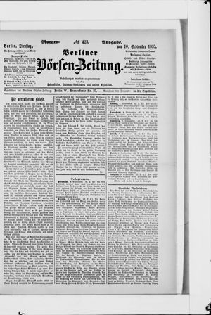 Berliner Börsen-Zeitung vom 10.09.1895