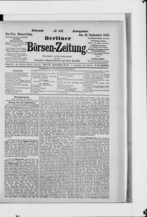 Berliner Börsen-Zeitung vom 12.09.1895